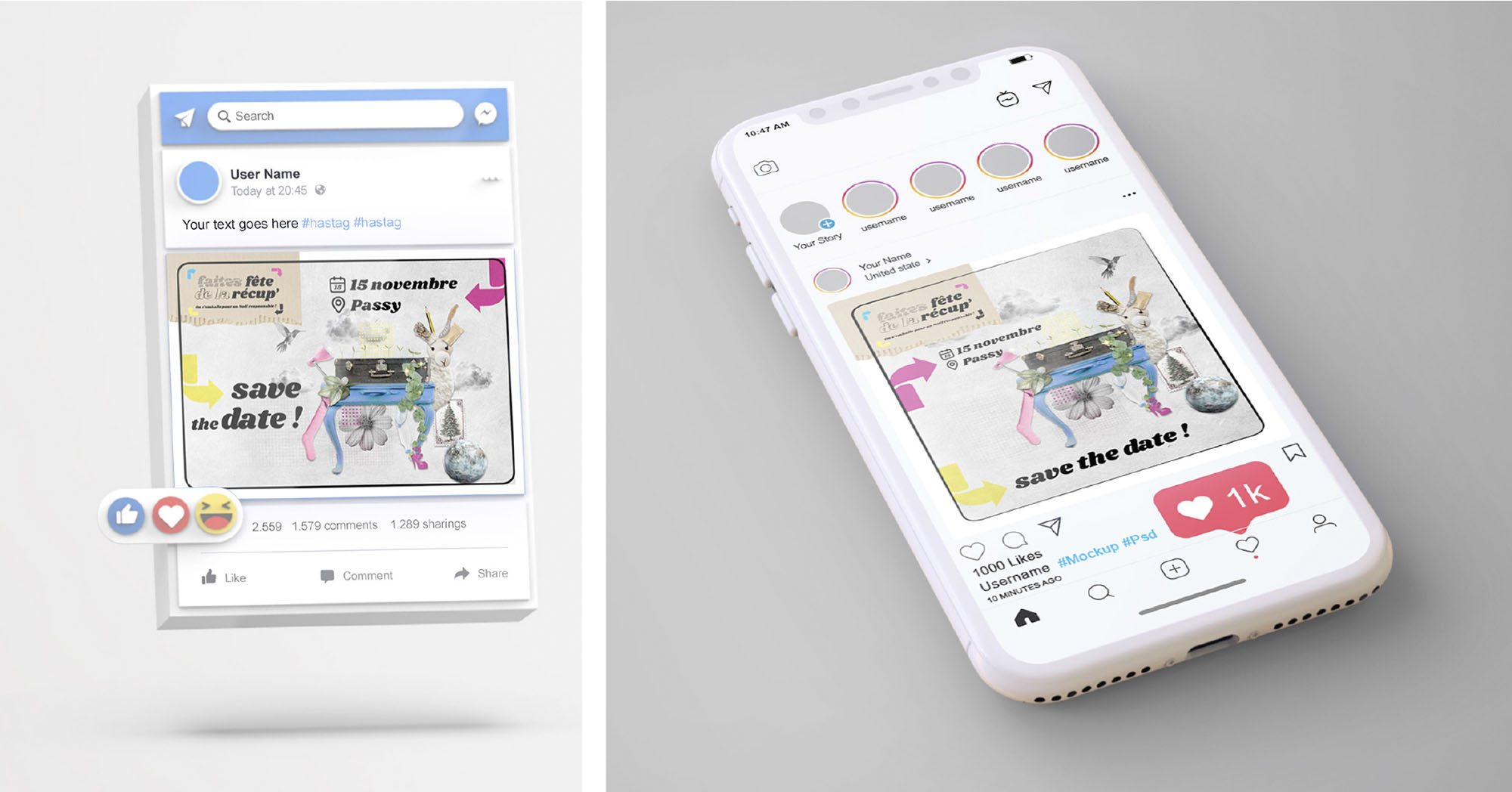réseaux sociaux Faites fête de la récup’